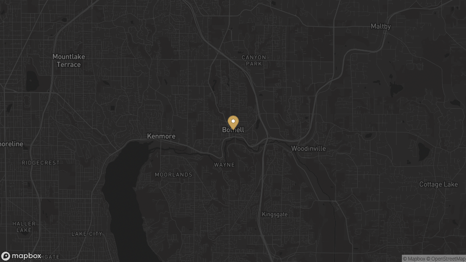 Static neighborhood-context map for Bothell, Washington.
