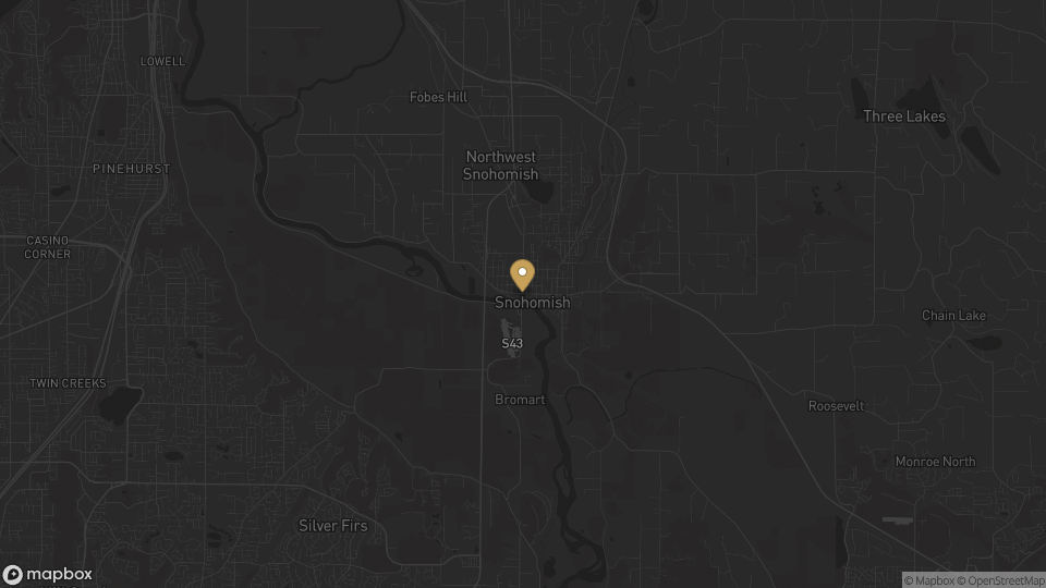 Static neighborhood-context map for Snohomish, Washington.